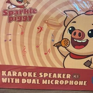 Karaoke Speaker Set with Dual Microphones - Pink